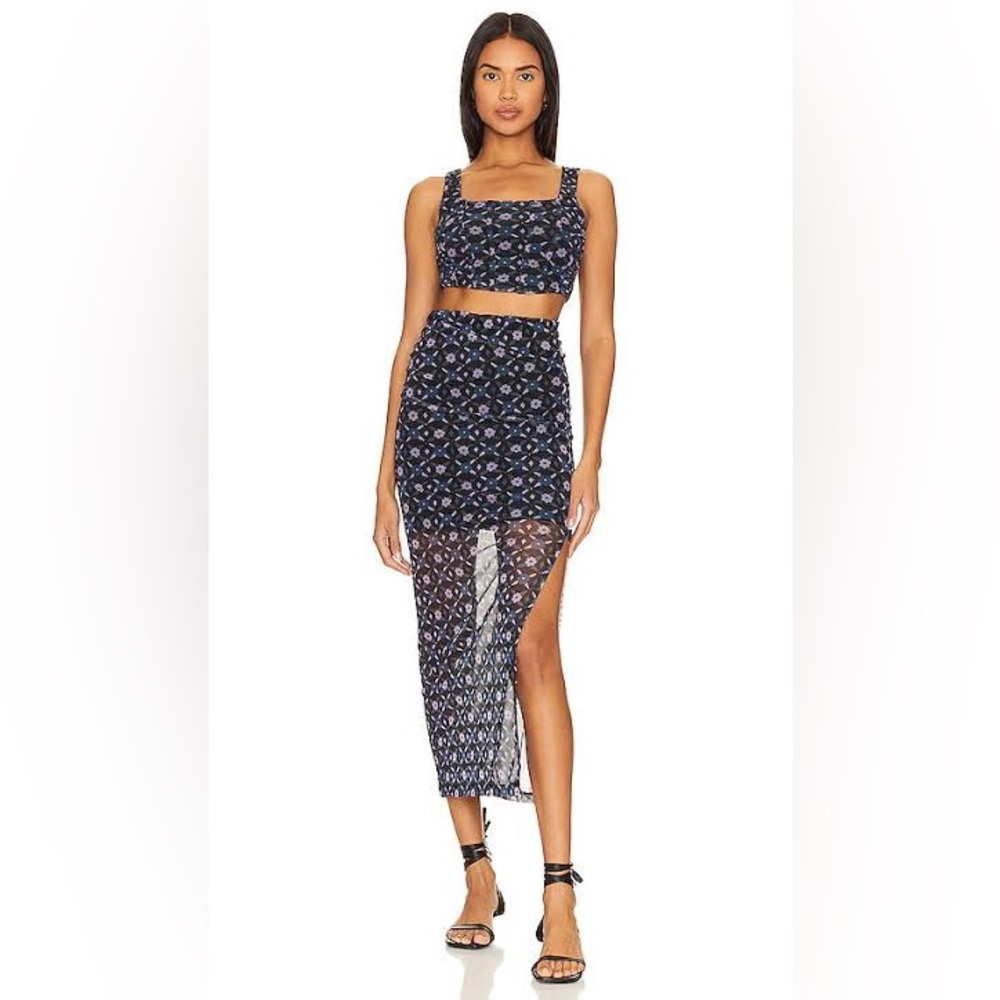 Floral Patterned Women's Skirt